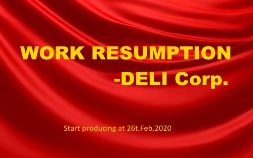 WORK RESUMPTION-DELI   